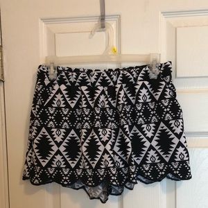 Aztec print shorts